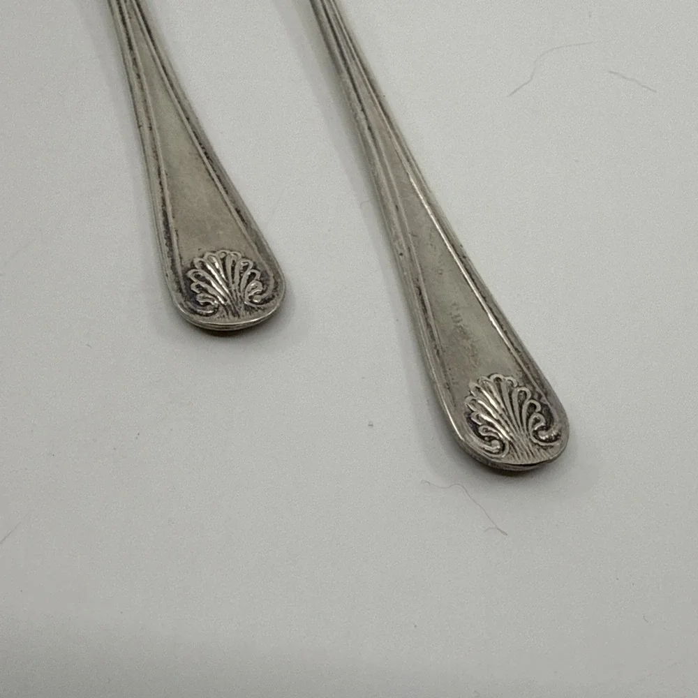 WA Sheffield England Salad‎ Servers Spoon Fork Serving Set Utensils 9.5